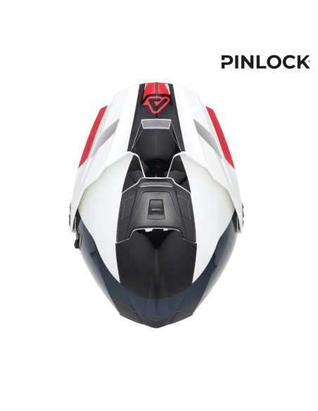 casco modular acerbis rider graphic 0026577 034 blanco azul rojo ece 22 06 p j