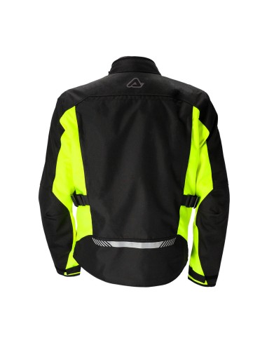 chaqueta x trail acerbis color negro y amarillo talla s ultima unidad