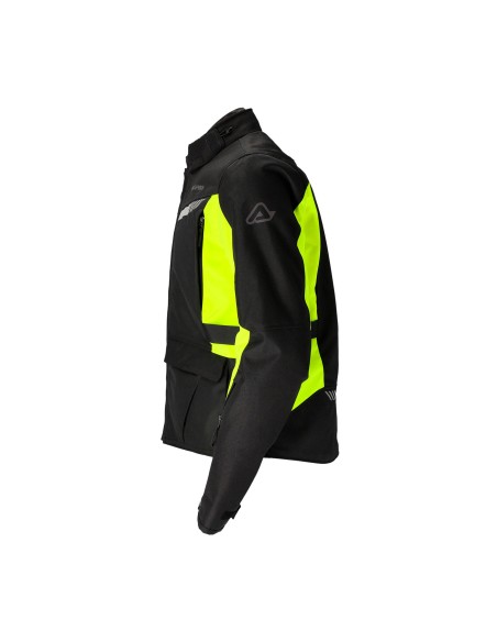 chaqueta x trail acerbis color negro y amarillo talla s ultima unidad