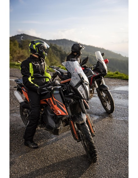chaqueta x trail acerbis color negro y amarillo talla s ultima unidad