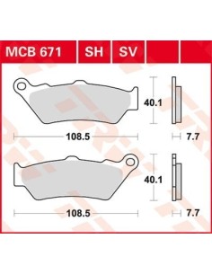 pastillas de freno moto trw mcb671sh 2