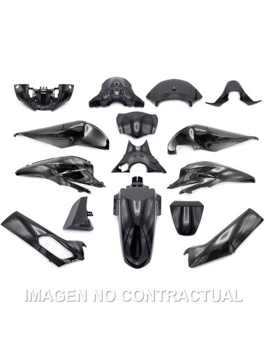 kit plasticos hert honda sh 125 150 negro brillo