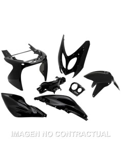 kit plasticos hert yamaha aerox negro brillo