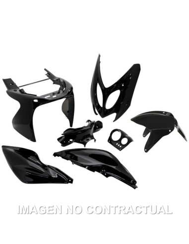 kit plasticos hert yamaha aerox negro brillo