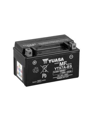 bateria para motocicleta yuasa mf 6 3ah cp ytx7a bs