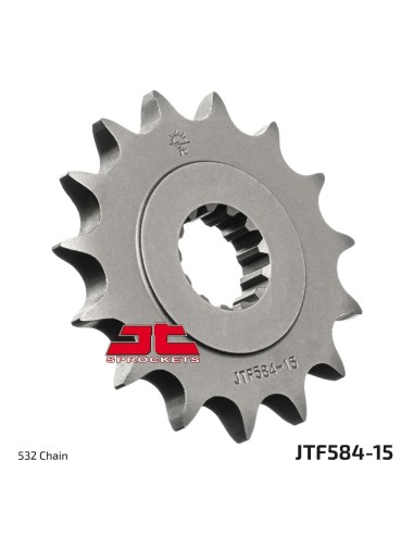 pinon de moto jt sprockets acero 15 dientes p 532 jtf584 15