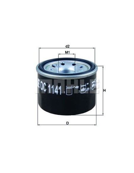 filtro de aceite mahle oc1141