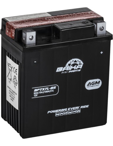 bateria moto agm baika parts ytx7l bs