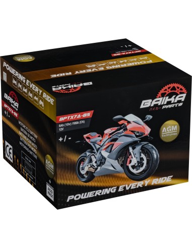 bateria moto agm baika parts ytx7a bs bptx7abs