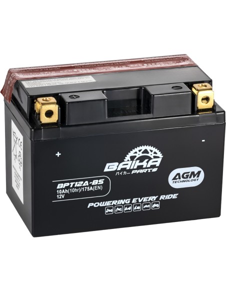 Batería moto AGM Baika Parts yt12abs bpt12absbai