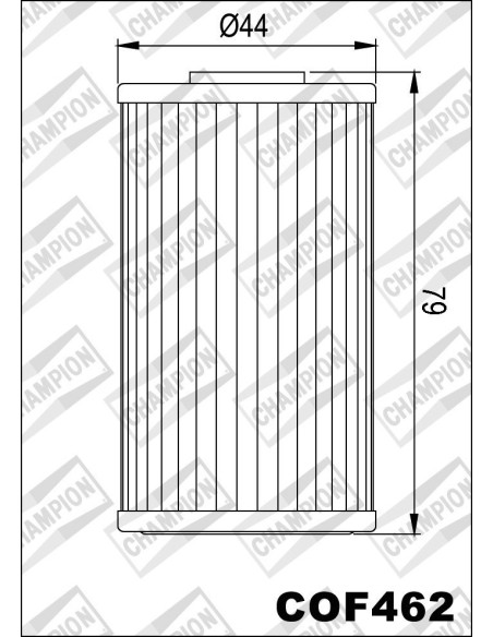 filtro de aceite champion para moto cof462