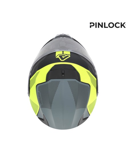 casco modular acerbis serel 22 06 negro y amarillo fluor 0025201 457