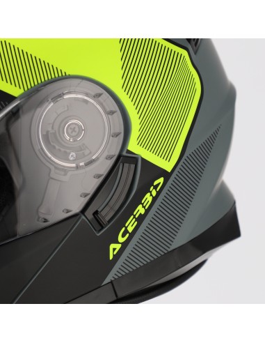 casco modular acerbis serel 22 06 negro y amarillo fluor 0025201 457