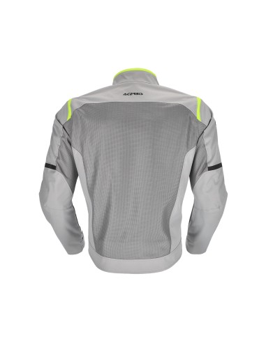 chaqueta acerbis ce ramsey vented 2 0 color gris y amarillo 0026149 290