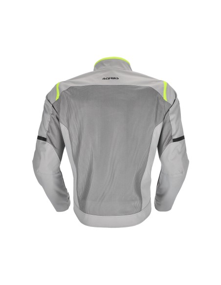 chaqueta acerbis ce ramsey vented 2 0 color gris y amarillo 0026149 290