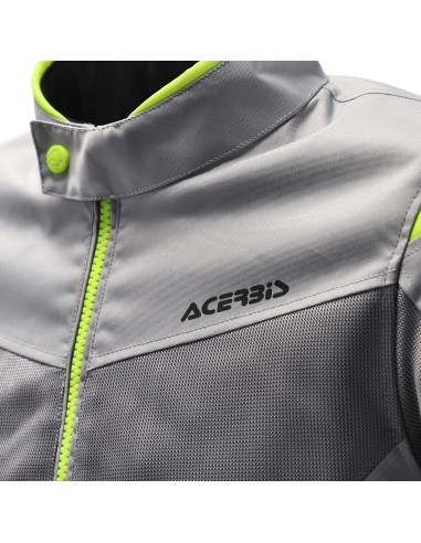 chaqueta acerbis ce ramsey vented 2 0 color gris y amarillo 0026149 290