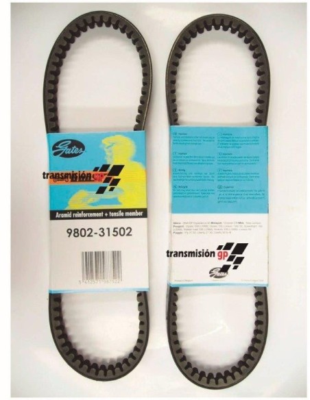 correa para moto aprilia 100 scarabeo 4t 01 05 gates 9802 31502