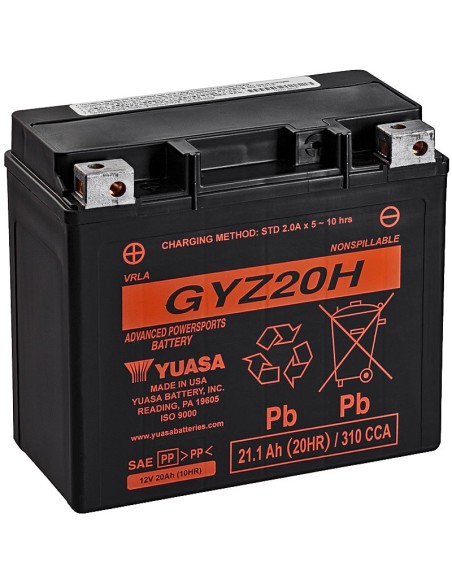 Batería Yuasa GYZ20H Alto Rendimiento