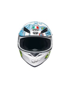 casco de moto agv integral k1 s rossi winter test 2017 talla xs 2