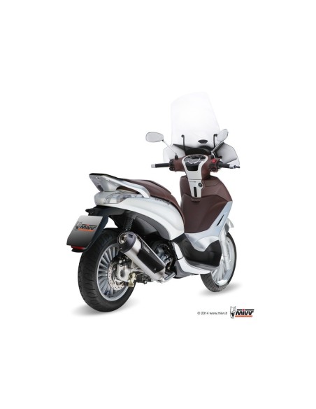escape completo mivv 1x1 urban st steel piaggio beverly 125 2010 12 beverly 300 2010 13