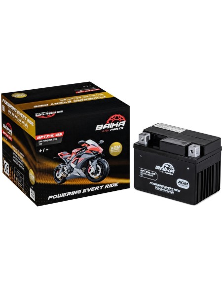 bateria moto sin mantenimiento precargada baika ytx4l bs