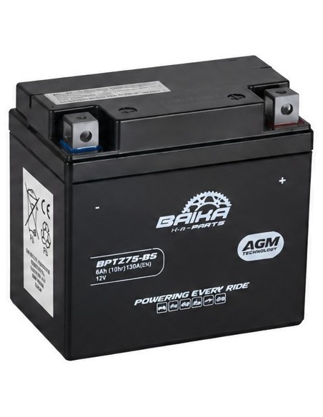 bateria de moto sin mantenimiento precargada baika ytz7s bs