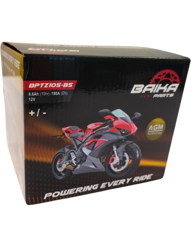 bateria moto agm baika parts ytz10s bs