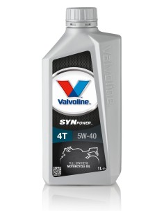 aceite motor moto valvoline synpower 4t motorcycle oil 5w40 envase de 1 litro