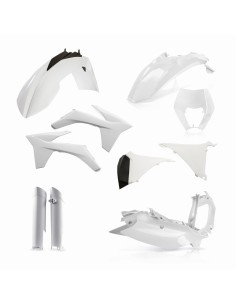 kit de plasticos acerbis 0016234 030a blanco para ktm exc y exc f 2012 2013