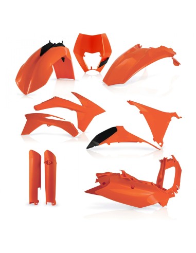 kit de plasticos acerbis 0016234 010a 2 naranja para ktm exc y exc f 2012 2013