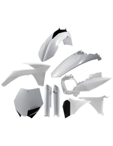 kit de plasticos acerbis 0015701 030 blanco para ktm sx 125 150 250 2011