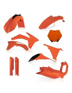kit de plasticos acerbis 0015701 010 naranja para ktm sx 125 150 250 2011