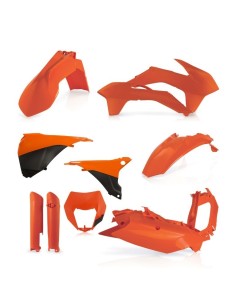 kit de plasticos acerbis 0017204 010 naranja para ktm exc y exc f 2014 2015 2