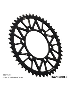 corona trasera jt sprockets jta2020 47blk racelite 47 dientes paso 520 negra
