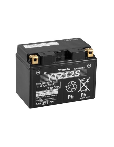 bateria para motocicleta yuasa mf 11 6ah wc ytz12s