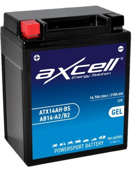 bateria moto axcell gel atx14ah bsab14 a2b2