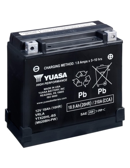 Batería Yuasa YTX20HL-BS-PW Alto Rendimiento