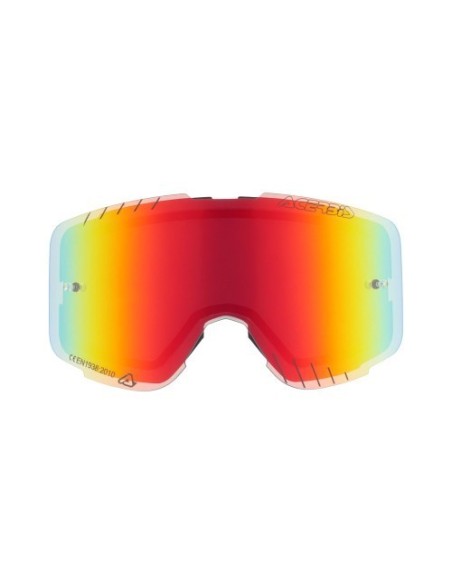 lente espejo acerbis vanguard kid 0027529 110 roja para gafas off road infantiles