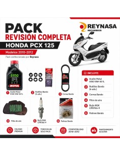 Kit de mantenimiento Honda PCX 125 2010-2012 Motul Bando NGK con filtro de aire