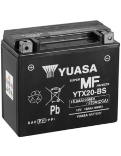 Batería Yuasa YTX20-BS Sin Mantenimiento
