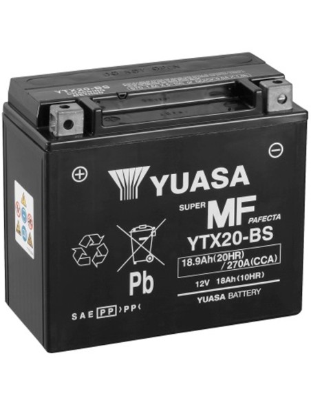 Batería Yuasa YTX20-BS Sin Mantenimiento