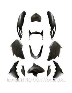 kit plasticos hert yamaha n max 125 11 pzas gris mate metalizado