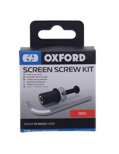 tornillos cuupla carenado rojos 4mm oxford screen screw kit