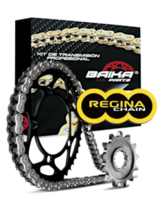 Kit de transmisión BMW F 650 GS K72 2008-2012 JT Sprockets 17/41 con cadena Regina ZRA 525 116 pasos