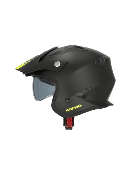 casco acerbis jet aria 22 06 negro con visor integrado talla m