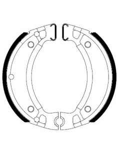zapatas de freno ferodo fsb731a organicas 110 x 25 mm para yamaha y scooters compatibles