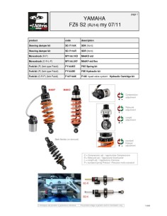 amortiguador trasero matris yamaha fz6 my108 1kd 2