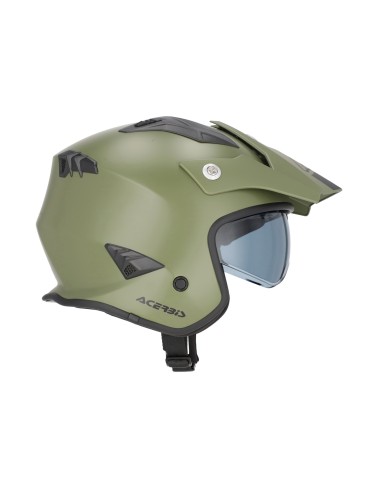 casco acerbis jet aria 22 06 verde militar mate 0025055 582