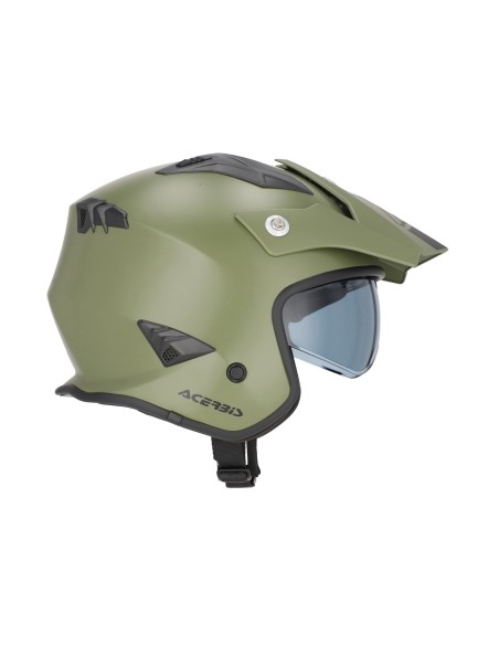 casco acerbis jet aria 22 06 verde militar mate 0025055 582