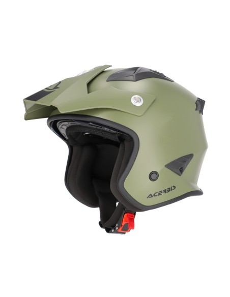 casco acerbis jet aria 22 06 verde militar mate talla l
